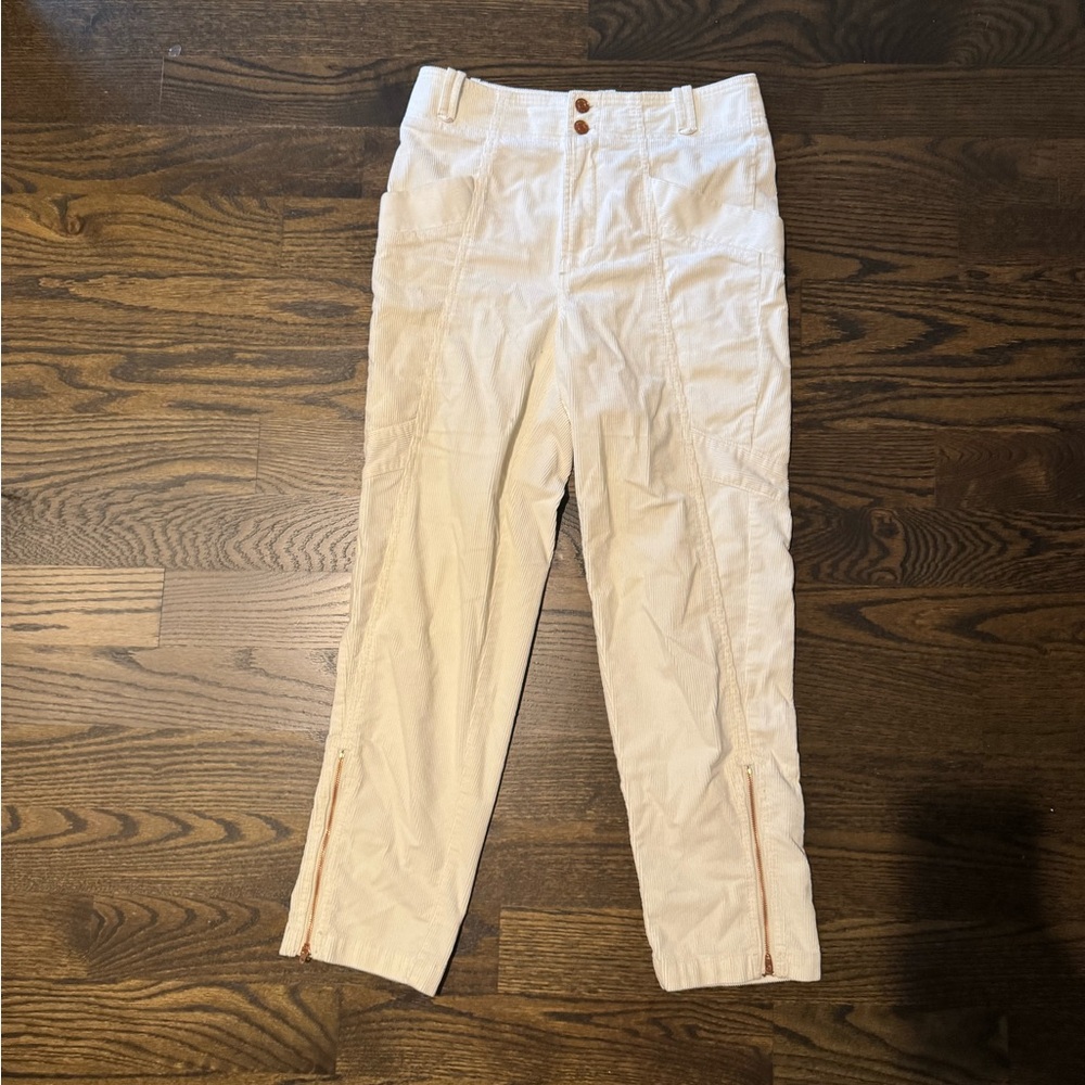 White corduroy Pilcro pants